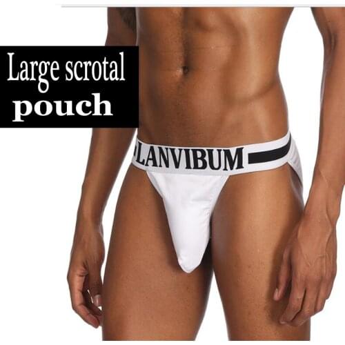 Large scrotal pouch high hip briefs Pure cotton mens underwear mens underwear wholesale ropa interior hombre