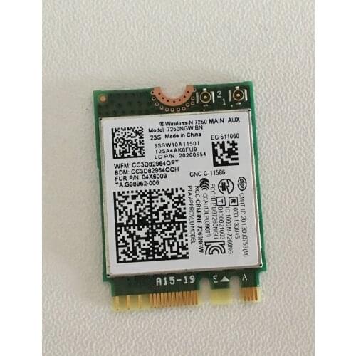 SSEA New For Intel Wireless-N 7260 7260NGWBN NGFF Wifi Bluetooth 4.0 card for IBM Lenovo T440 W540 L440 X240 L540 04x6009