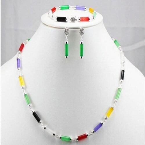 New Beautiful lady Necklace/Earrings/Bracelet jewelry set retro style dance engagement