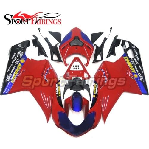 Motorcycle Injection ABS Plastic Fairing For Ducati 1098 848 1198 2007 2008 2009 2012 Year 07 08 09 10 11 12 Red Blue Bodyworks