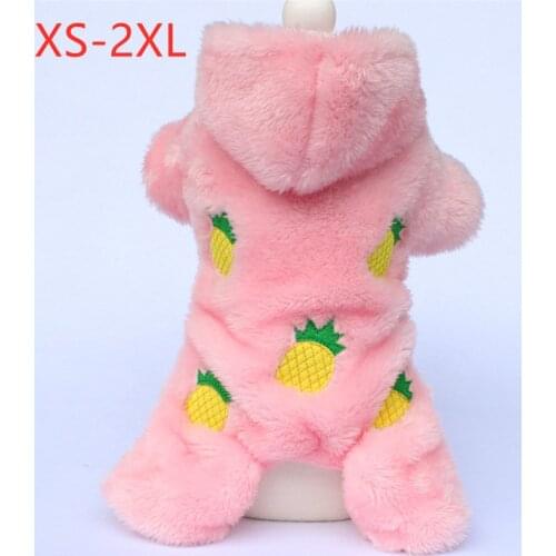 New Autumn Winter Dog Clothes For Small Dogs Girl Boy Xs Dog Coat Teddy Thick Fleece Hoodie Cover Legs Puppy Outfit Pet Clothing