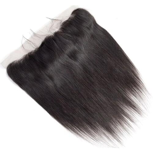 13x4 Body Wave Lace Frontal Pre Plucked Lace Front Peruvian Human Hair Lace Closure With Baby Hair Cullinan Remy Natural Color