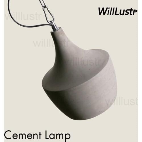 Handmade cement pendant light dinning hall clothing shop restaurant hotel living room hanging lighting concrete suspension lamp