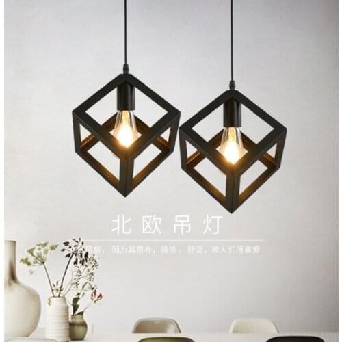 Nordic industrial style wrought iron chandelier retro cafe balcony bar chandelier creative modern restaurant chandelier