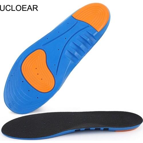 UCLOEAR Sport Running Insoles For Feet Man Women For Shoes Pad Comfortable Massaging Shock Absorption Relieve Pain Shoe Insole