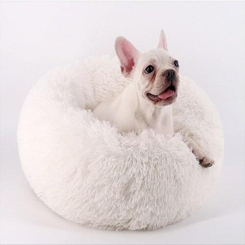 Super Soft Winter Pet Dog Bed Kennel Warm Coral Fleece Long Plush Cat Puppy Mat Deep Sleeping Bed Cushion Pet Product Supplier