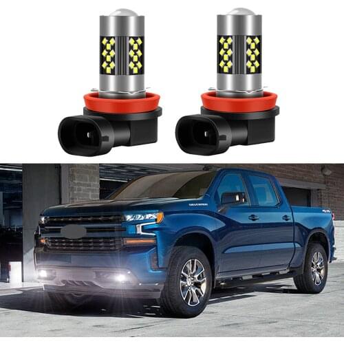 2pcs Led Car Fog Lamp for Chevrolet Silverado 2500 3500 2020-2021 Front Fog Light Bulb Car Accessories Canbus