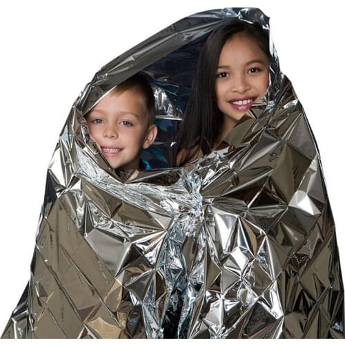 Outdoor WaterProof Emergency Survival Rescue Blanket Foil Life Save Warm Heat Blanket Rescue Curtain Military Tactical Blanket