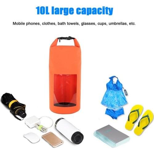 10L Waterproof Dry Bag Pack Sack Swimming Rafting Kayaking River Trekking Floating Sailing Canoing Boating Water Resistance