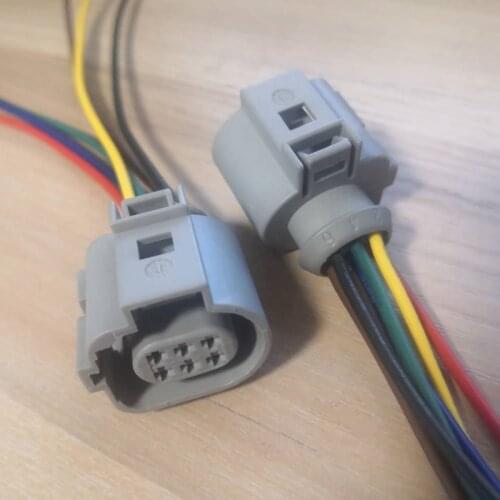 1/5/10/20/50pcs/lot 6-Way 6 Pin EGR Valve Connector Plug With Cable Wire Harness For Audi VW 1J0 973 713 G 1J0973713G 42121200