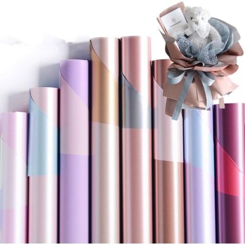 10PCS 60cm Double Color craft paper Waterproof Flower Wrapping Paper Gift Packing Paper Party Supply