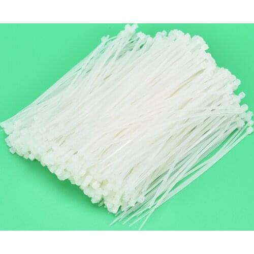 1000pcs Nylon Cable Tie Winder Fixed Plastic Strapping Self-locking Nylon Cable Tie Belt Strapping Straps For Wires 3*120mm