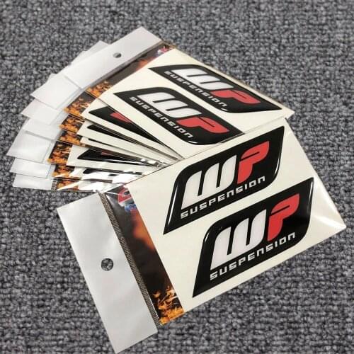 2 Pieces Emblem Sticker Decal Motorcycle For “Wp Suspension” Fairing decorative decals