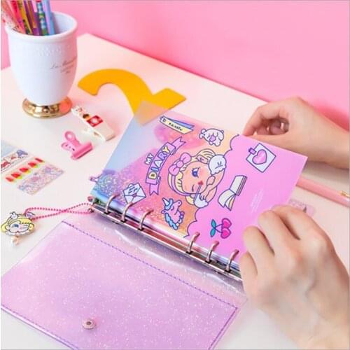 Wholesale 2pcs* New A6 Week Planner Spiral Notebook Hand-book Kawaii Stationery Day Plan Diary Notepads Memo Pad Kids Gift
