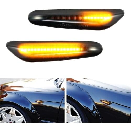 Side Lights Streamer Models Smoked Shell Cover Led Dynamic Turn Signal Light Marker Sequential Blinker Lamp For BMW Plug