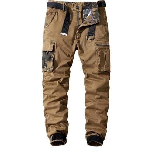Men Pants Military Outdoor Trekking Pants Tactical Pants Army Cotton Trousers Male Long Trousers Multi Pockets Fashion Brand New