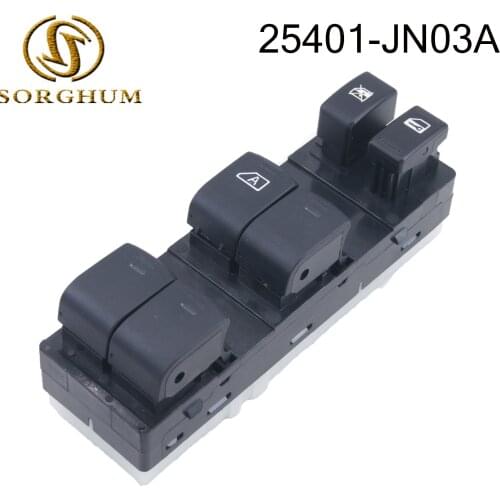 For Nissan Teana J32 J32Z RUS PRC 25401-JN03A 25401-ZN40C 25401-JN01A Electric Master Window Switch Button Console