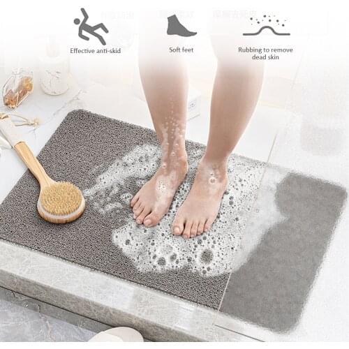 Home Bath Mat Non-slip Bathroom Carpet Soft Coral Fleece Memory Foam Rug Mat Kitchen Toilet Floor Decor Washable
