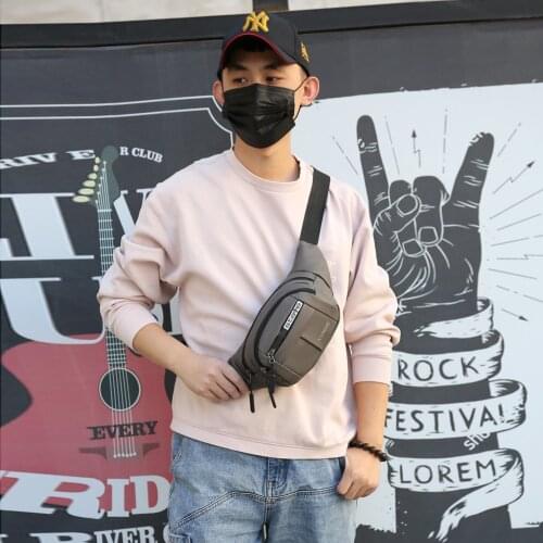 Travel Purse Phone Pouch Pocket Men Simple Money Pouch Chest Belt Bag Outdoor Sports Zipper Waist Messenger Pack