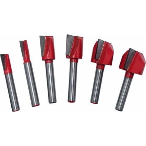 1/4 Shank Wood Cleaning Bottom Bit Straight Router Bit Clean Milling Cutter Woodworking Bits Power Machine MC01110