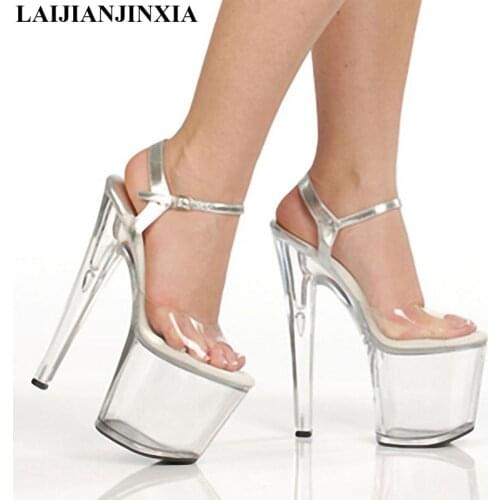 LAIJIANJINXIA Womens shoes sandals Romantci Dress Dancing Shoes new 20cm high with the wedding shoes Pole Dance Shoes