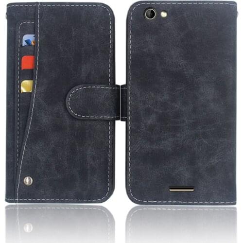 Hot! Highscreen Power Rage Evo Case High quality flip leather phone bag cover case with Front slide card slot