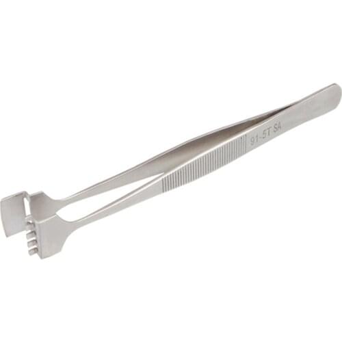 BEST BST-91-5T SA Professional High Hardness acid proof 302 Stainless Steel Wafer Tweezers Repair Tools For Phone