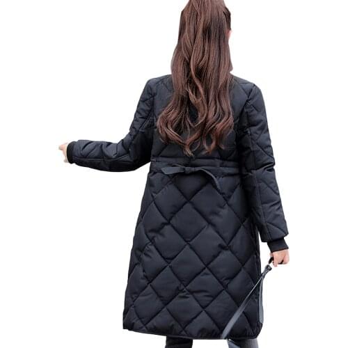 Richkeda Store New 2021 Down Parka Women Parka Winter Jacket Woman Woman New Winter Quilted Jacket Down Big Yards Lady J