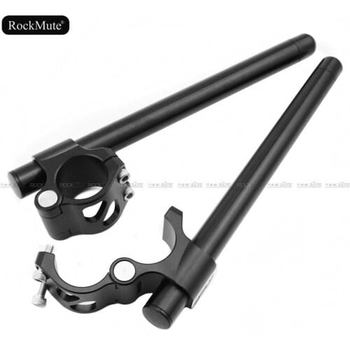 Motorcycle 51mm Universal ork Tube Clip Ons & Handlebars Racing Moto Split Handle Bar 22mm Black Gold Silver