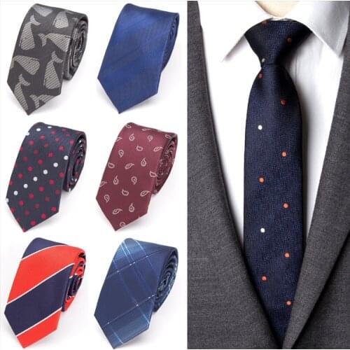 Men Skinny Tie Jacquard Tie Fashion Necktie Business Wedding Designer Classical Ties for Men Shirt Gifts Man Accessories Ties