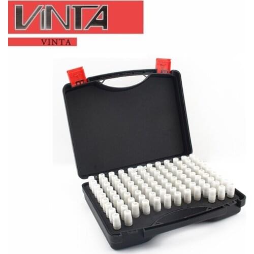 White steel needle gauge set high precision plug gauge step 0.01mm Smooth Plug Gauge Hole Gauge set pin Measuring Tool with box