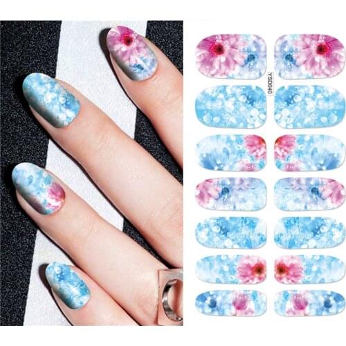 Snowflake Ice Balck Flower Nail Stickers Nail Decals Manicures Stickers Nail Sticker Watermark Sticker For Nails Nail Art Image
