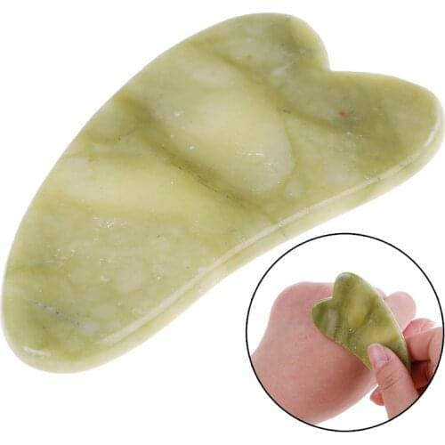 2019 New Natural Jade Stone Guasha Massage Tool Acupuncture SPA Therapy Massager Scraping Board Antistress Tool For Back Arm