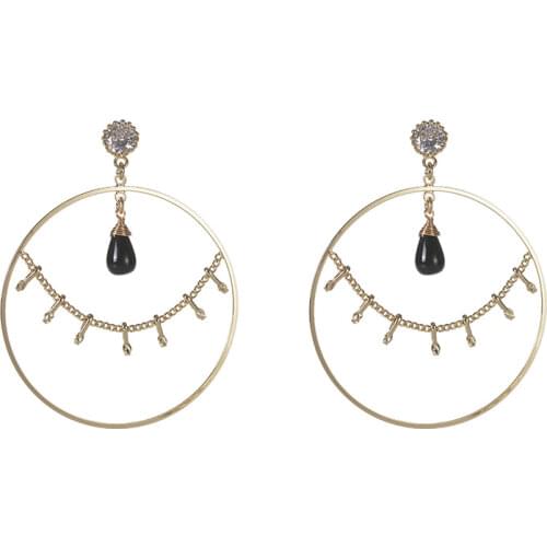 S925 silver needle Korean earrings female diamond bridal accessories real gold electroplating female retro earrings earrings