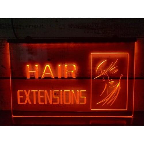 J687 Hair Extensions Beauty Salon Shop NEW LED Neon Light Sign