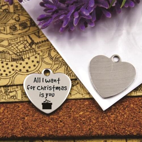 10pcs--stainless steel charms"Christmas Quote, Jesus, Merry Christmas, Christmas gift ,Halloween greetings "DIY Charms Pendants