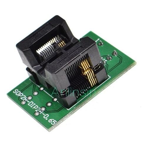 1PCS SSOP8 TSSOP8 TO DIP8 programmer adapter socket TSSOP TO DIP CONVERTER test chip IC FOR 0.65MM PITCH