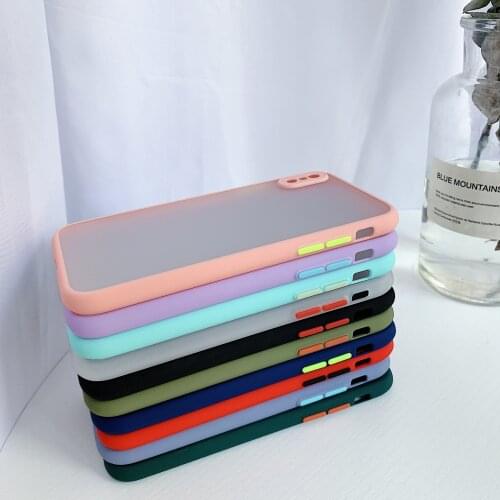 Transparent Shockproof Silicone Phone case For iPhone 11 Pro X XS Max XR for iphone 8 7 6 6S Plus SEcases TPU Matte Back Cover