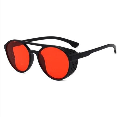 2020 Steampunk Sunglasses Women Men Retro Goggles Round Flip Up Glasses steam punk Vintage Fashion Eyewear Oculos de so