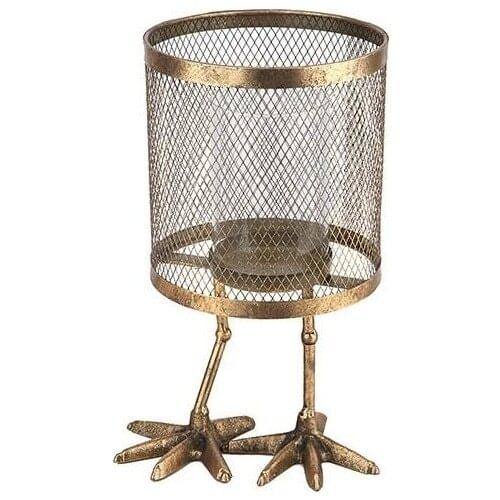Zücev Sintered Brass Floor Standing Cage Candlestick