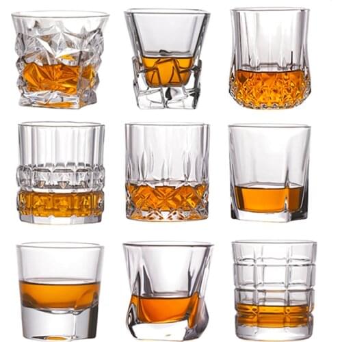 Shot Whiskey Crystal Glass Party Wedding Wine Liquor Glass Coffee Tea Cup for Beer Spirits Funny Glasses European Creative Gifts