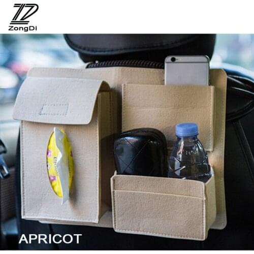 ZD 1Pc car seat back storage bag Hanging Multifunction collection for Audi a4 b6 a3 VW polo passat b6 Lada granta accessories