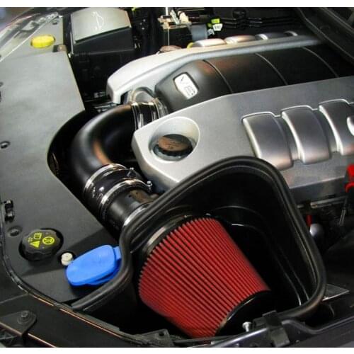 Universal Clamp-On Air Filter High Performance 3'' inch (76 mm) Car Ram Cold Air Intake Cone Standard Washable Red