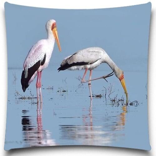 In the field of the two egrets Cotton Polyester square 5 size 9 style Pillows Case for Sofa Car Cushion Cover Creative Decoratio