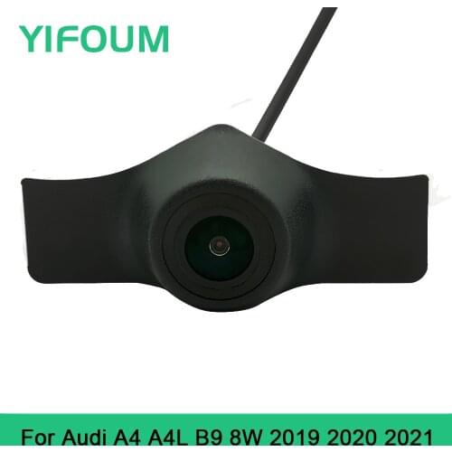 YIFOUM HD CCD Car Front View Parking Night Vision Positive Waterproof Logo Camera For Audi A4 B9 8W Facelift 2019 2020 2021
