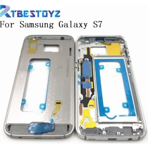 Repair Parts Mid Middle Plate Frame For Samsung Galaxy S7 G930F S7 edge G935F Front LCD Supporting Housing Chassis Frame Bezel