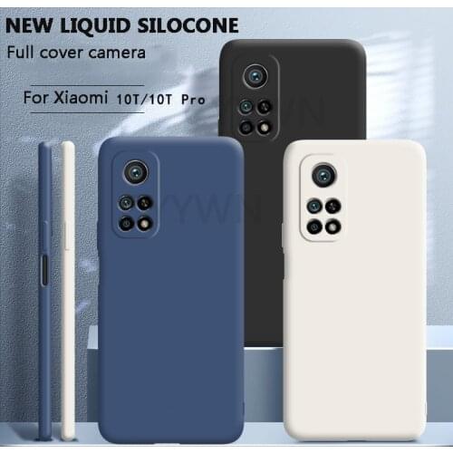 Liquid Silicone Case For Xiaomi Poco X3 nfc M3 F3 Mi 11 10T 9T 9se 9Pro 8 Note 10 Pro Lite CC9Pro on Soft Cover