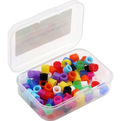 1box Multi-Color Circle Silicone Dental Instrument Color Code Rings Autoclavable Disinfection Orthodontic Circle Silicone Rings