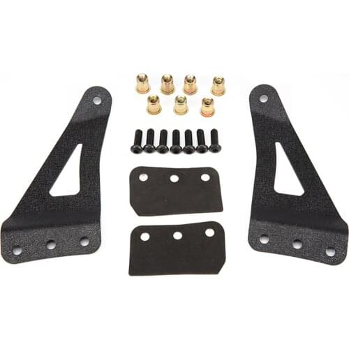 1 Pair Upper Light Bar Mounts Windshield 50" Curved For Chevy/GMC LED Light Bar Mount Brackets Car Work light Socket Holder