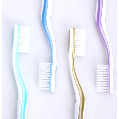 4PCS Adult Manual Double Ultra Soft-bristle Adults Toothbrush Oral Care family pack